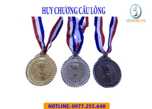 Huy chương cầu lông kim loại