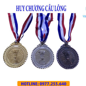 Huy chương cầu lông kim loại