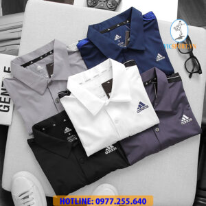 ÁO CỔ TRỤ NAM ADIDAS TRƠN ĐẸP MÊ