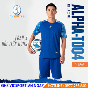 ÁO ĐÁ BANH ALPHA TD04 XANH BÍCH