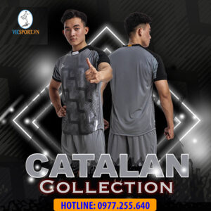 ÁO ĐÁ BANH CATALAN MÀU XÁM