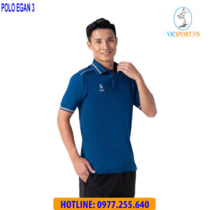 ÁO POLO EGAN 3 MÀU XANH ĐẬM