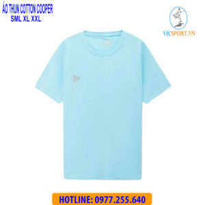 ÁO THUN COTTON COOPIE MÀU XANH BIỂN