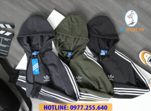 ÁO KHOÁC ADIDAS NAM SI DÙ 1 LỚP CỰC ĐẸP