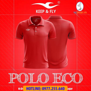 Áo polo thể thao Keepfly màu đỏ