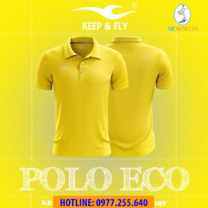 Áo polo thể thao Keepfly màu vàng