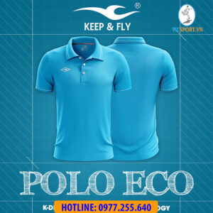 Áo polo thể thao Keepfly màu xanh biển
