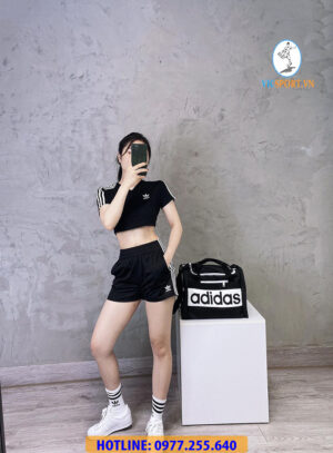 QUẦN ĐÙI NỮ ADIDAS 3 SỌC CỰC CHẤT