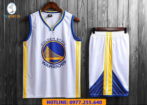 ÁO BÓNG RỔ WARRIORS MÀU TRẮNG