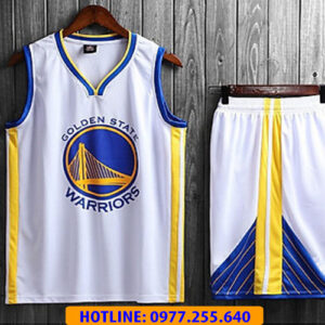 ÁO BÓNG RỔ WARRIORS MÀU TRẮNG