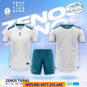 ÁO ĐÁ BANH ZENOS MÀU TRẮNG