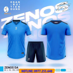 ÁO ĐÁ BANH ZENOS MÀU XANH DA