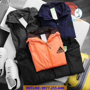 ÁO KHOÁC ADIDAS NAM 2 LỚP PHỐI HÔNG