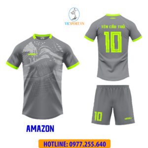 ÁO KHÔNG LOGO AMAZON MÀU XÁM