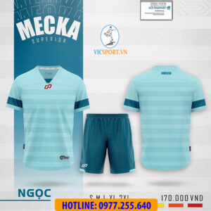 ÁO KHÔNG LOGO MECKA MÀU XANH NGỌC