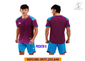 ÁO ĐÁ BANH PREDATOR III MÀU TÍM CẨM