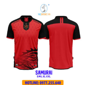 ÁO KHÔNG LOGO SAMURAI MÀU ĐỎ
