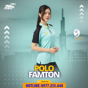 ÁO POLO FAMTOM MÀU XANH NGỌC NHẠT
