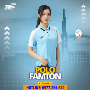 ÁO POLO FAMTOM MÀU XANH THIÊN THANH