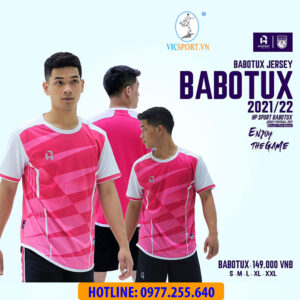 ÁO ĐÁ BANH BABOTUX MÀU HỒNG