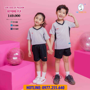 BỘ THỂ THAO TRẺ EM BEYONO FLY MÀU TRẮNG