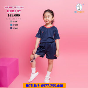 BỘ THỂ THAO TRẺ EM BEYONO FLY MÀU XANH ĐEN