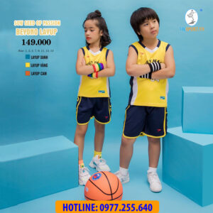 BỘ THỂ THAO TRẺ EM BEYONO LAYUP MÀU VÀNG