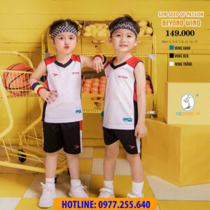 BỘ THỂ THAO TRẺ EM BEYONO WING MÀU TRẮNG