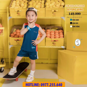 BỘ THỂ THAO TRẺ EM BEYONO WING MÀU XANH