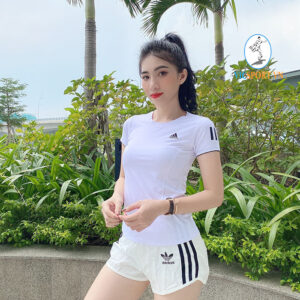 QUẦN ĐÙI NỮ 2 LỚP ADIDAS 3 SỌC