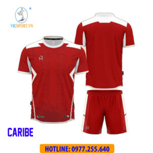 ÁO ĐÁ BANH CARIBE MÀU ĐỎ