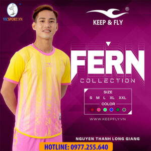 ÁO ĐÁ BANH FERN MÀU HỒNG