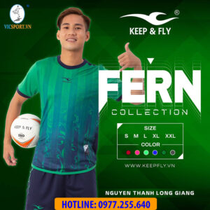 ÁO ĐÁ BANH FERN MÀU XAH ĐEN