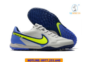 GIÀY CỔ THUN NIKE REACT TIEMPO LEGEND 9 PRO MÀU XÁM XANH
