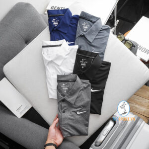 ÁO CỔ TRỤ NIKE NAM LOGO THÊU
