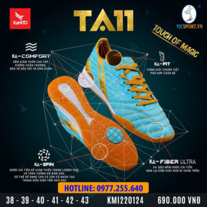 GIÀY ĐÁ BANH KAMITO TA11 IC XANH NGỌC