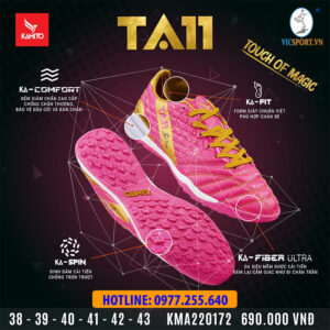GIÀY ĐÁ BANH KAMITO TA11 TF MÀU HỒNG