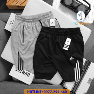 SHORT THUN ADIDAS NAM 3 SỌC LỬNG