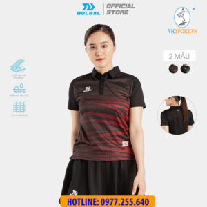 ÁO CẦU LÔNG NỮ BULBAL BAT1005 ĐỎ ĐEN