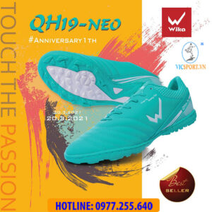 GIÀY ĐÁ BANH WIKA QH19 NEO MÀU XANH LAM