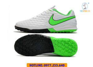 GIÀY ĐÁ BANH NIKE TIEMPO LEGEND 8 TF TRẮNG XANH LÁ