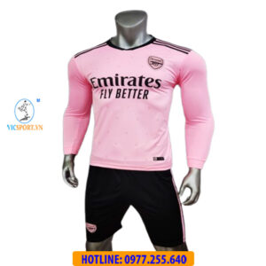 ÁO TAY DÀI CLB ARSENAL 2022-2023 MÀU HỒNG