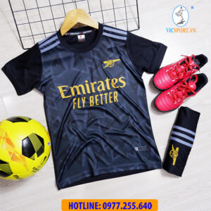 ÁO TRẺ EM CLB ARSENAL 2022-2023 ĐEN ĐỒNG