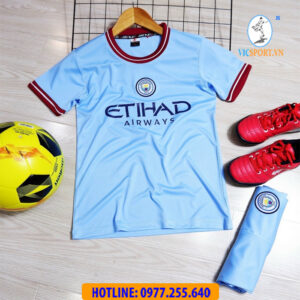 ÁO TRẺ EM CLB MAN CITY 2022-2023 XANH BIỂN