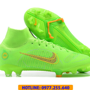 GIÀY ĐINH LỚN CỔ CAO NIKE MERCURIAL SUPERFLY 8 ELITE FG MÀU XANH LÁ