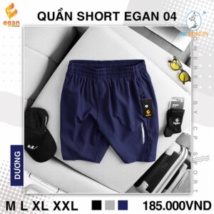 QUẦN SHORT EGAN 04 VẢI DÙ MÀU XANH