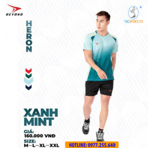ÁO BÓNG CHUYỀN NAM BEYONO HERON XANH MINT