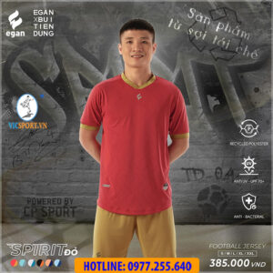 ÁO ĐÁ BANH SPIRIT x BÙI TIẾN DŨNG MÀU ĐỎ