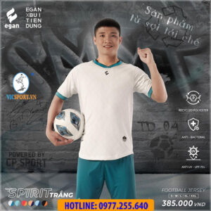 ÁO ĐÁ BANH SPIRIT x BÙI TIẾN DŨNG MÀU TRẮNG