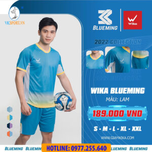 ÁO ĐÁ BANH WIKA BLUEMING XANH LAM